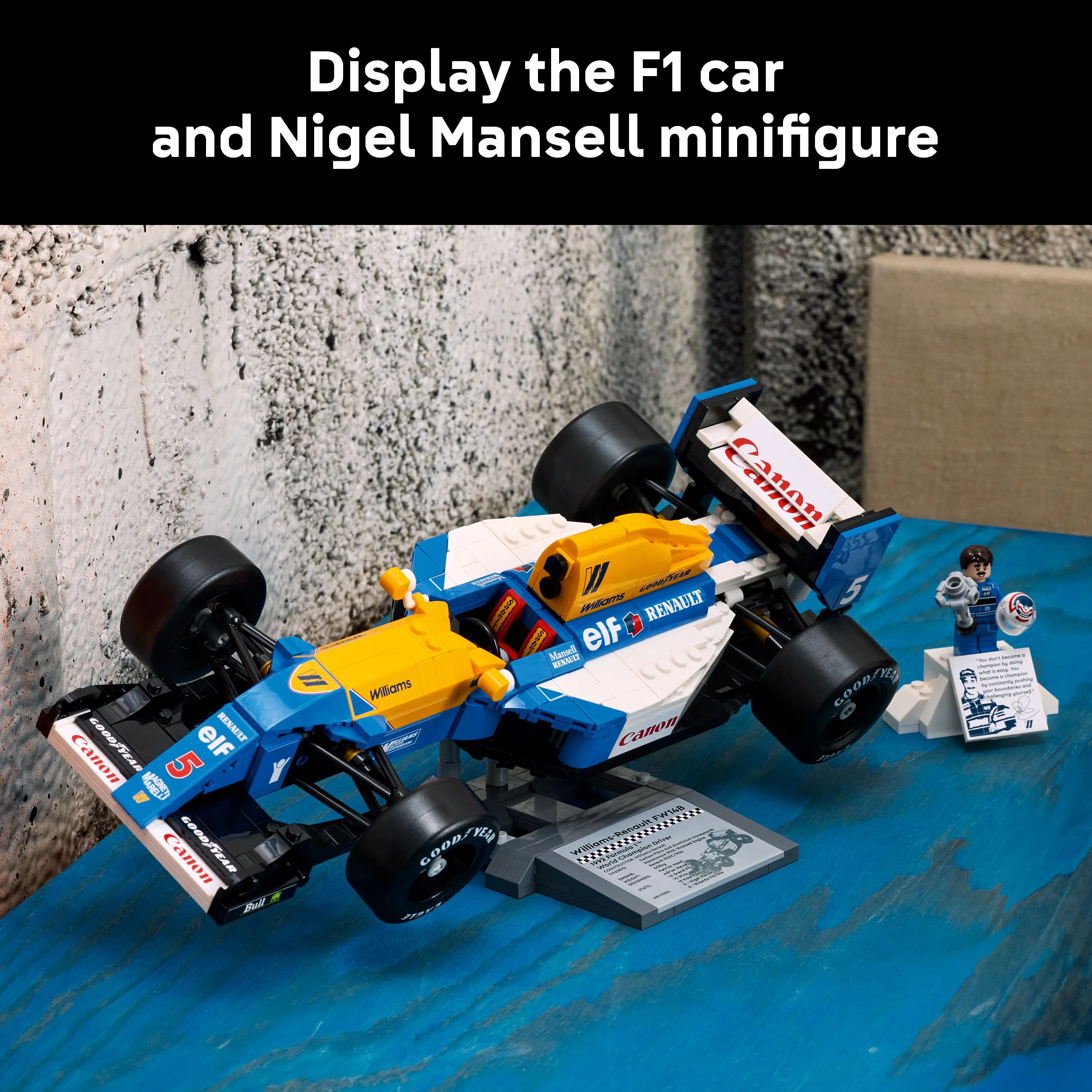 LEGO Icons Williams Racing FW14B and Nigel Mansell 10353