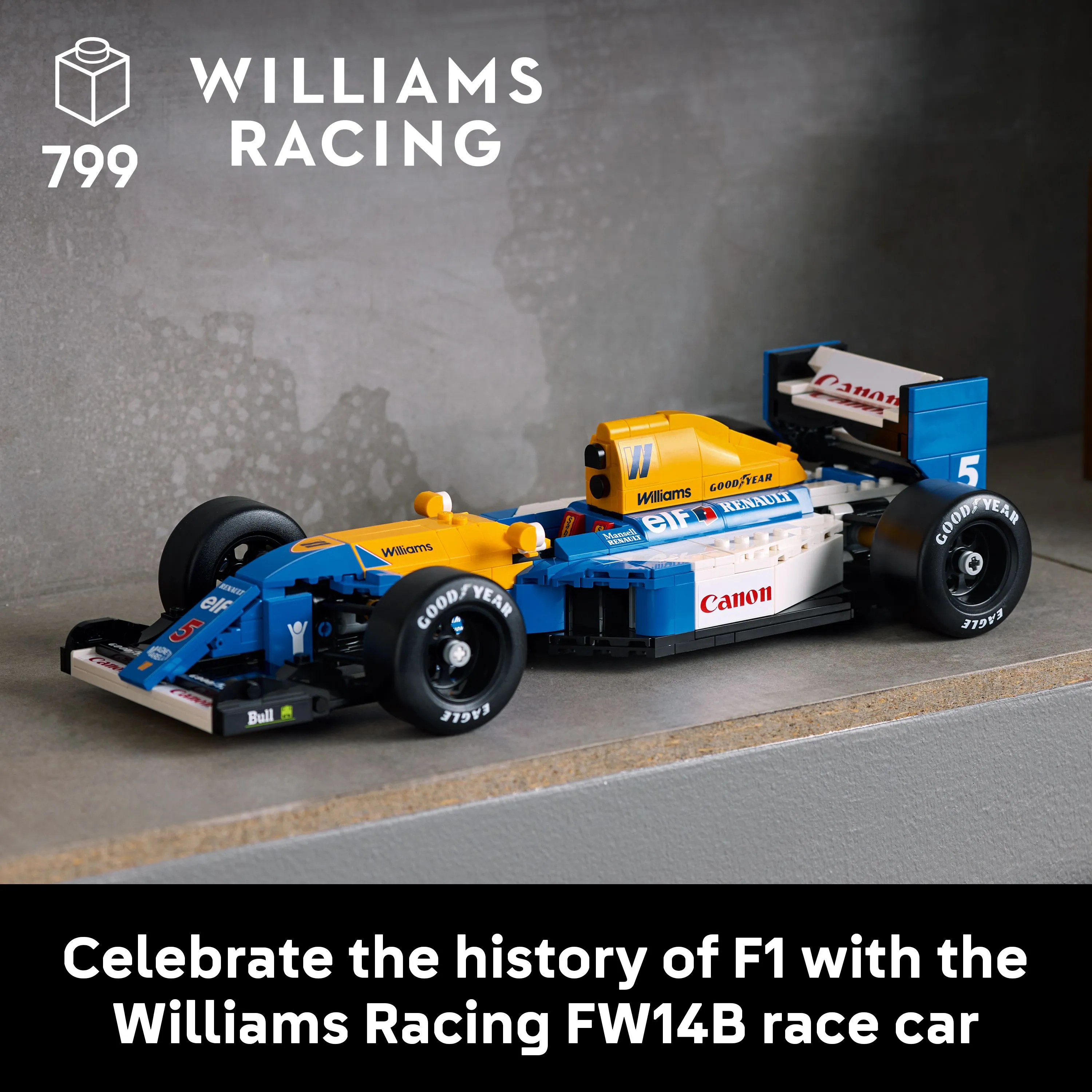 LEGO Icons Williams Racing FW14B and Nigel Mansell 10353