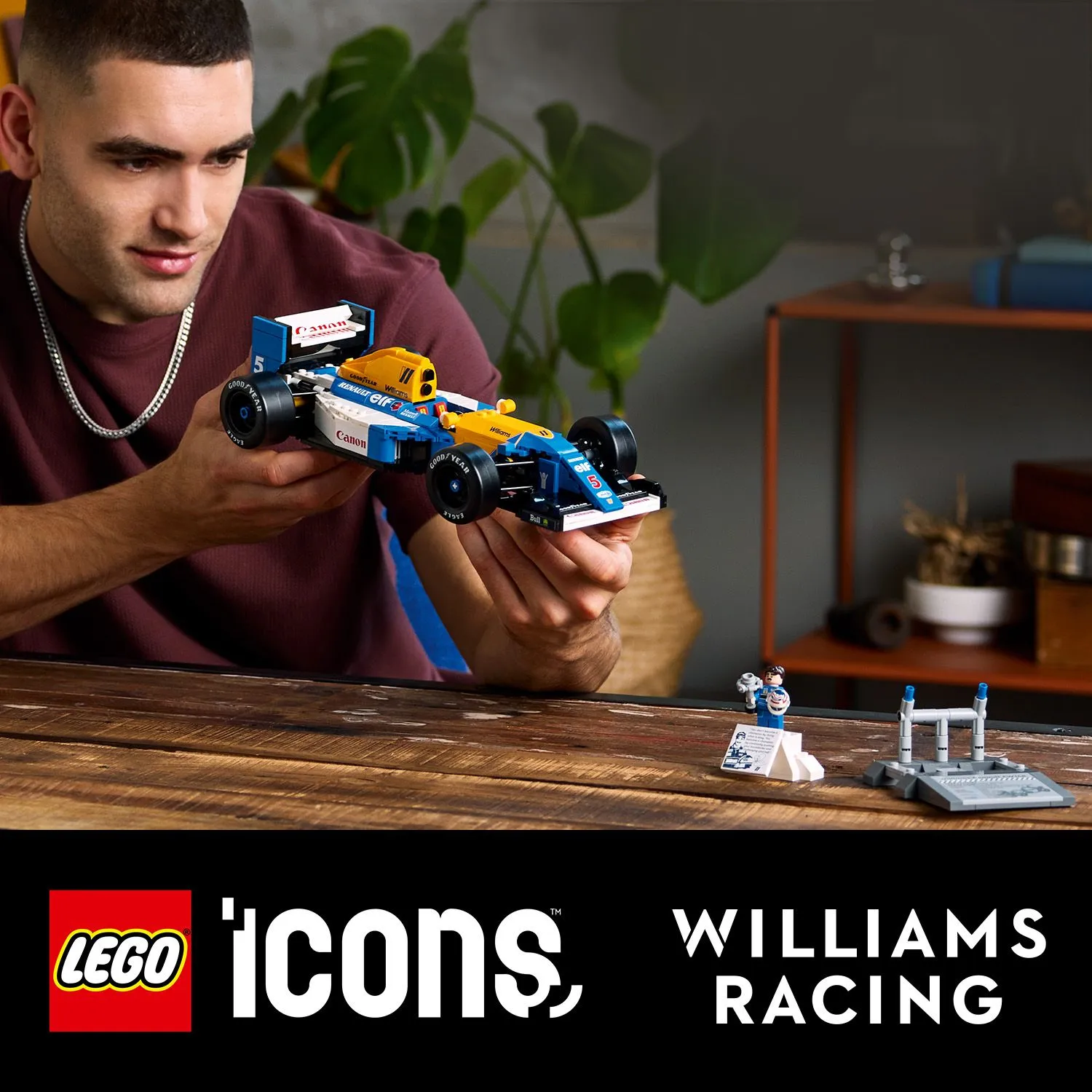 LEGO Icons Williams Racing FW14B and Nigel Mansell 10353