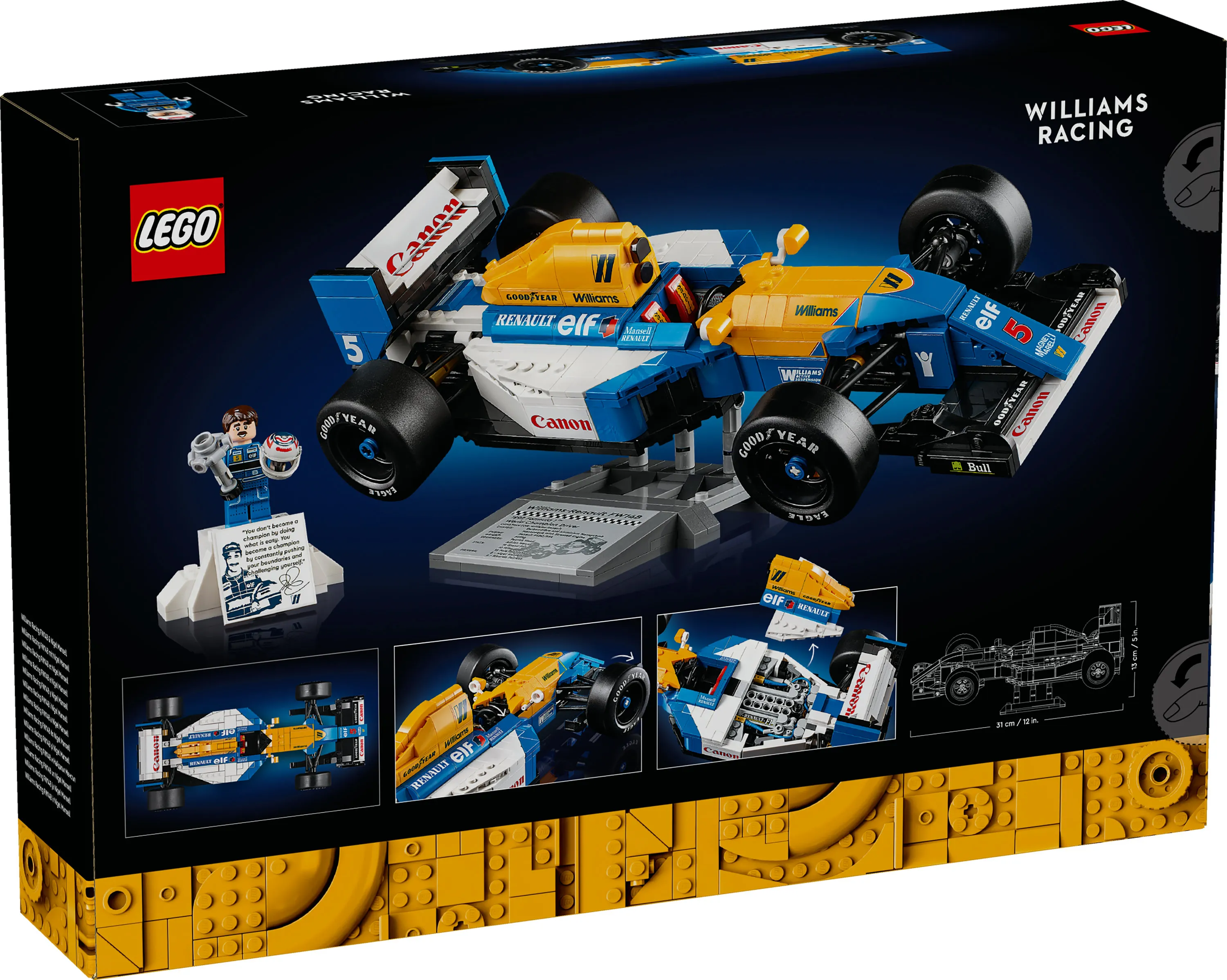LEGO Icons Williams Racing FW14B and Nigel Mansell 10353