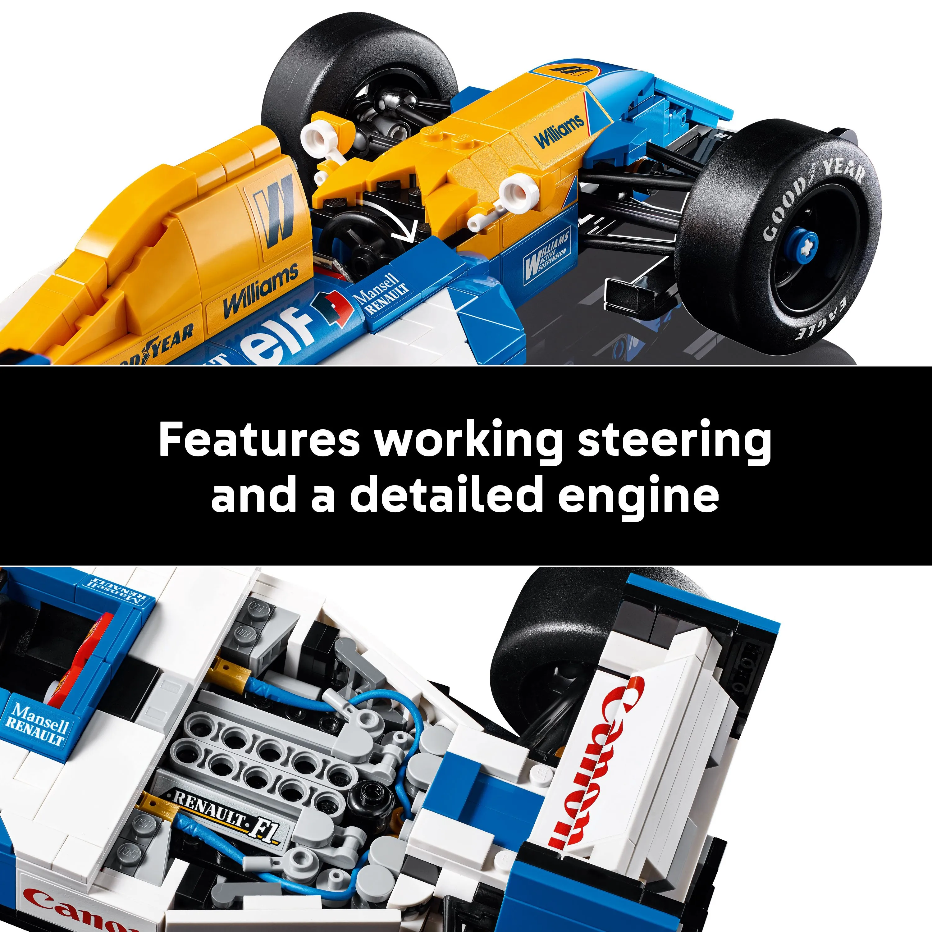 LEGO Icons Williams Racing FW14B and Nigel Mansell 10353