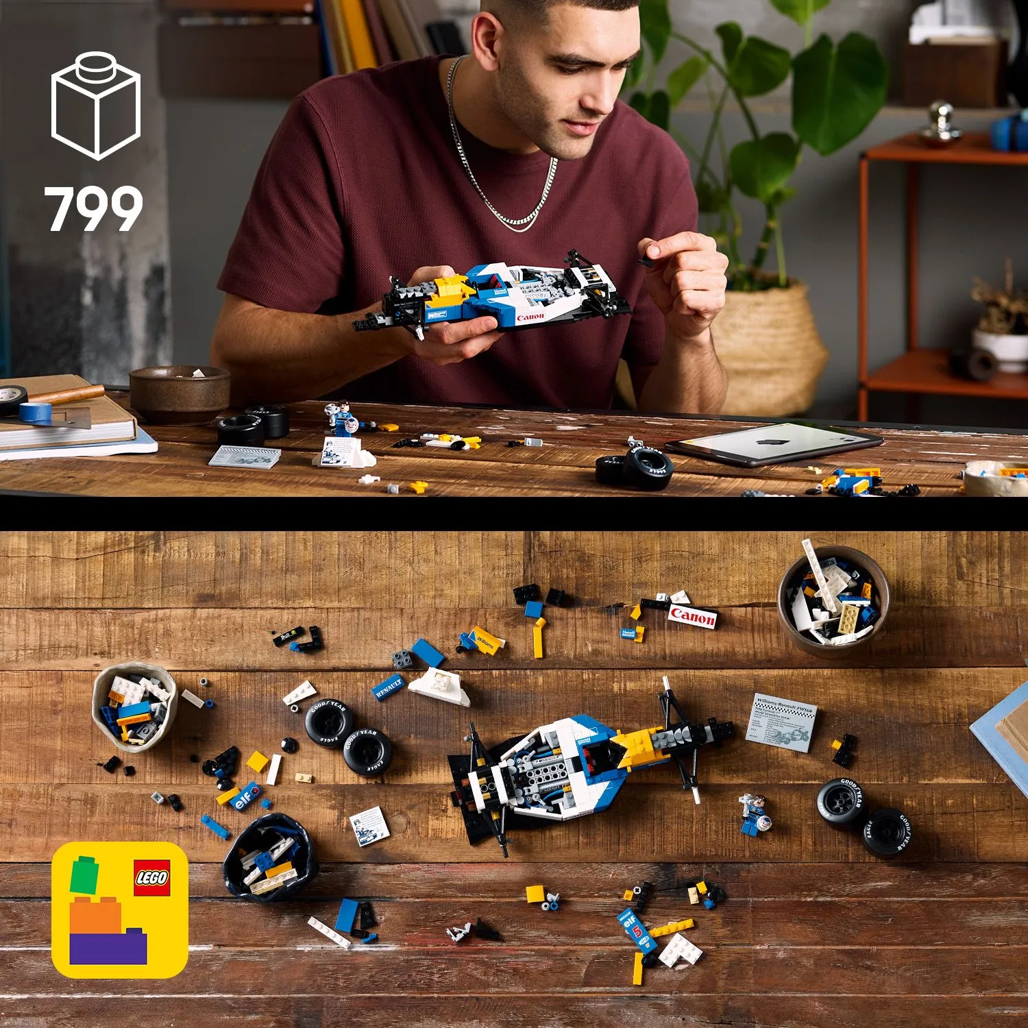 LEGO Icons Williams Racing FW14B and Nigel Mansell 10353