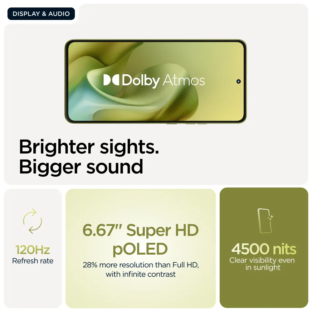 Motorola Moto G86 5G 8/256 Gt -puhelin, Golden Cypress Green