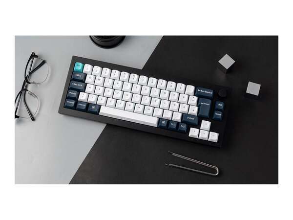 Keychron Q2 Max 65% Q2M-M4-BO Wireless Mechanical Gaming Keyboard, Gateron Jupiter Banana, Carbon Black