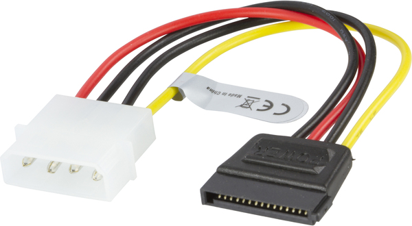 DELTACO virtakaapeli Serial ATA kiintolevyille.