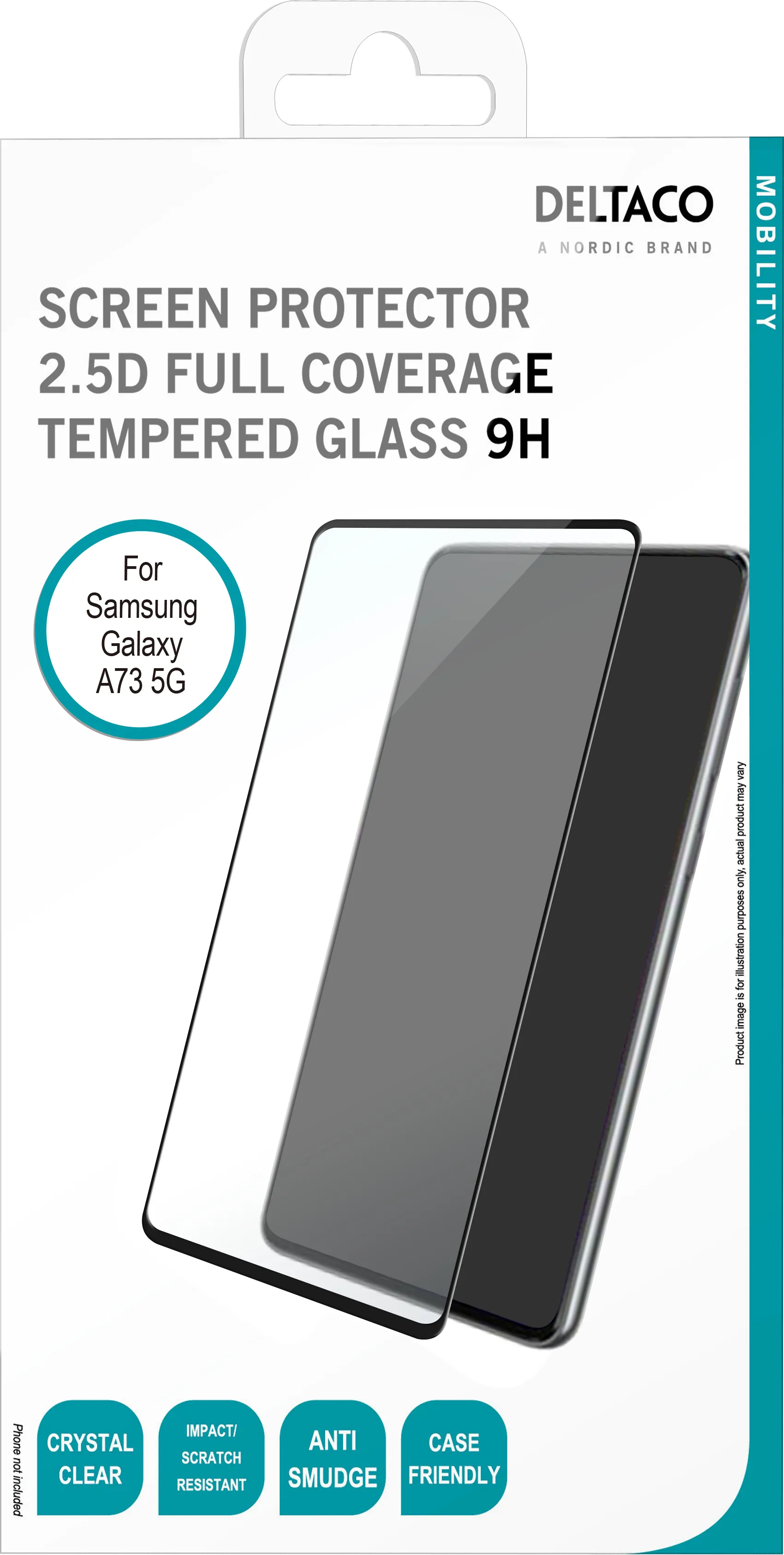 Deltaco 2.5D Glass, Galaxy A73 -panssarilasi