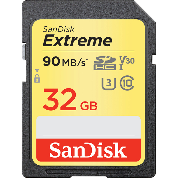 SanDisk Extreme 32GB SDHC - memory card