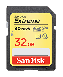 SanDisk Extreme 32GB SDHC - memory card