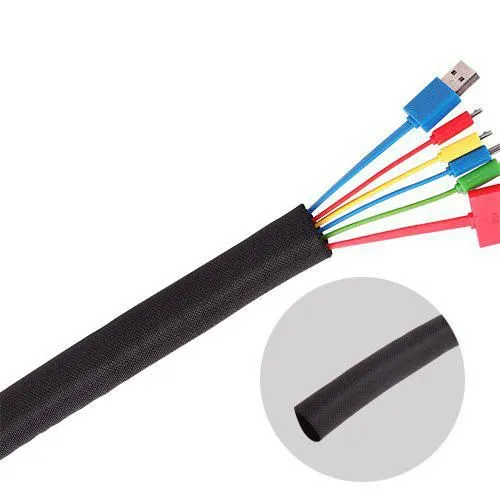 Flexible cablesock &oslash;25mm black