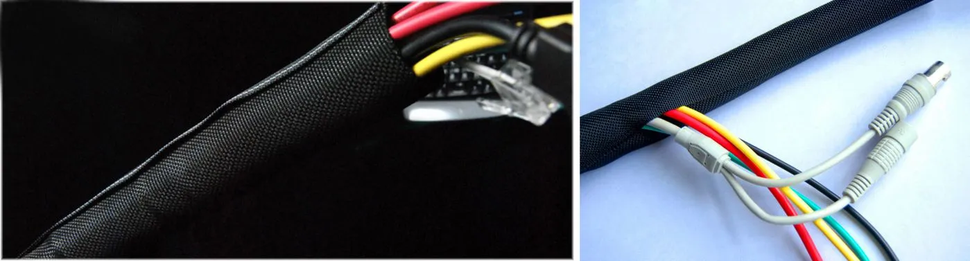 Flexible cablesock &oslash;25mm black