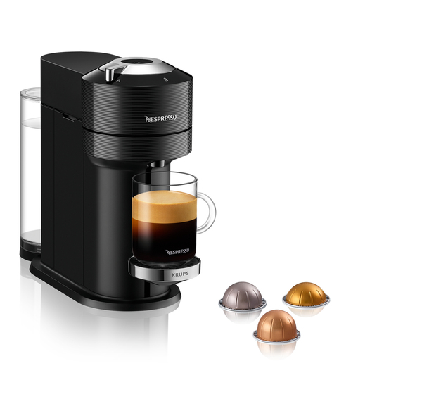 Krups Nespresso Vertuo Next - capsule coffee maker, black