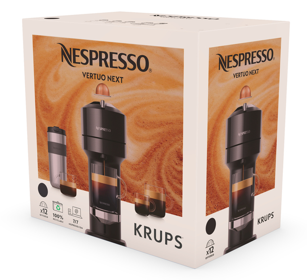 Krups Nespresso Vertuo Next - capsule coffee maker, black