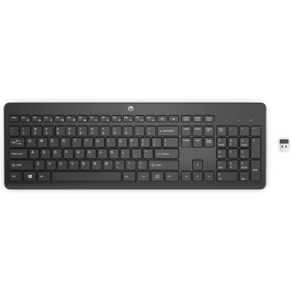 HP 230 Wireless Keyboard, Black - Nordic (Consumer)