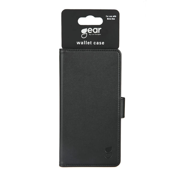 GEAR Wallet, Moto One - Wallet Case, Black
