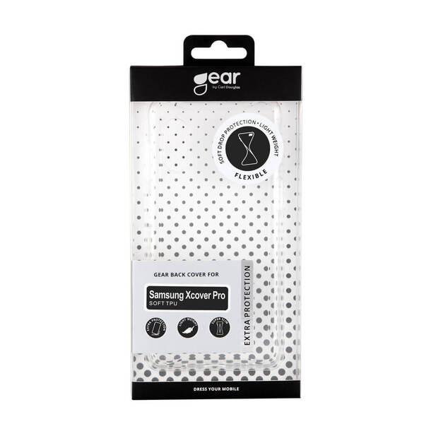 GEAR TPU, Galaxy Xcover Pro -suojakuori, L&auml;pin&auml;kyv&auml;