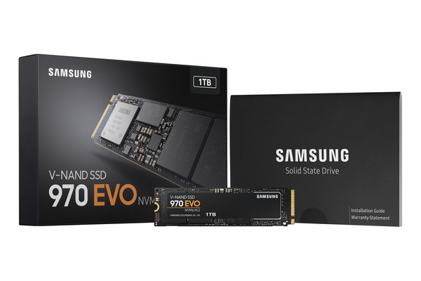Samsung 970 EVO 1 Tt, PCIe 3.0, M.2 -SSD-levy