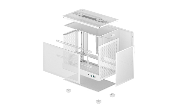DeepCool CH160 MESH - mini tower White