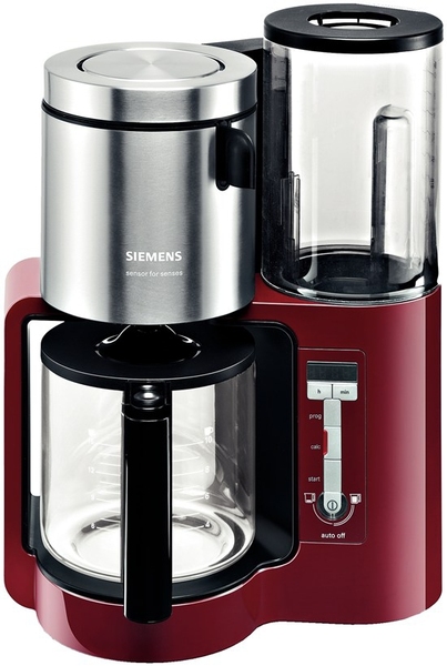 Siemens TC86304 - coffee maker, Black, Red, Silver