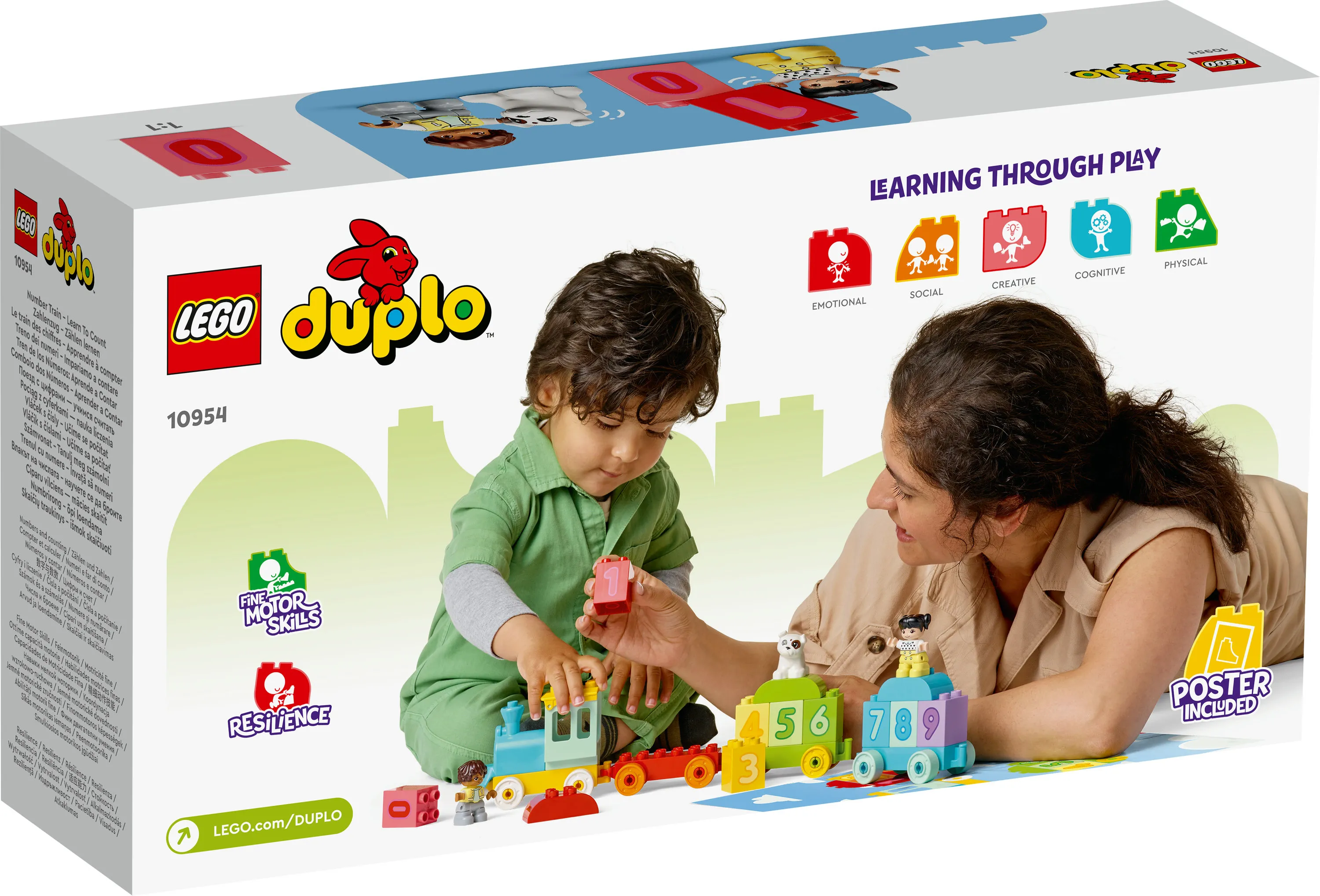 Lego Duplo Numerojuna &ndash; opi laskemaan 10954