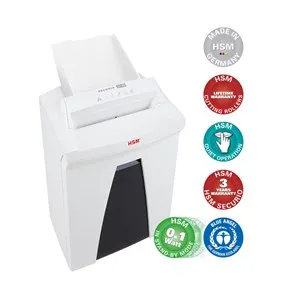 HSM SECURIO AF300 document shredder with automatic paper fee