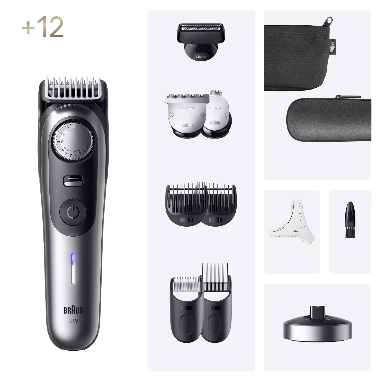 Braun Series 9 BT9560 m&auml;rk&auml;- ja kuiva-ajoon -partatrimmeri