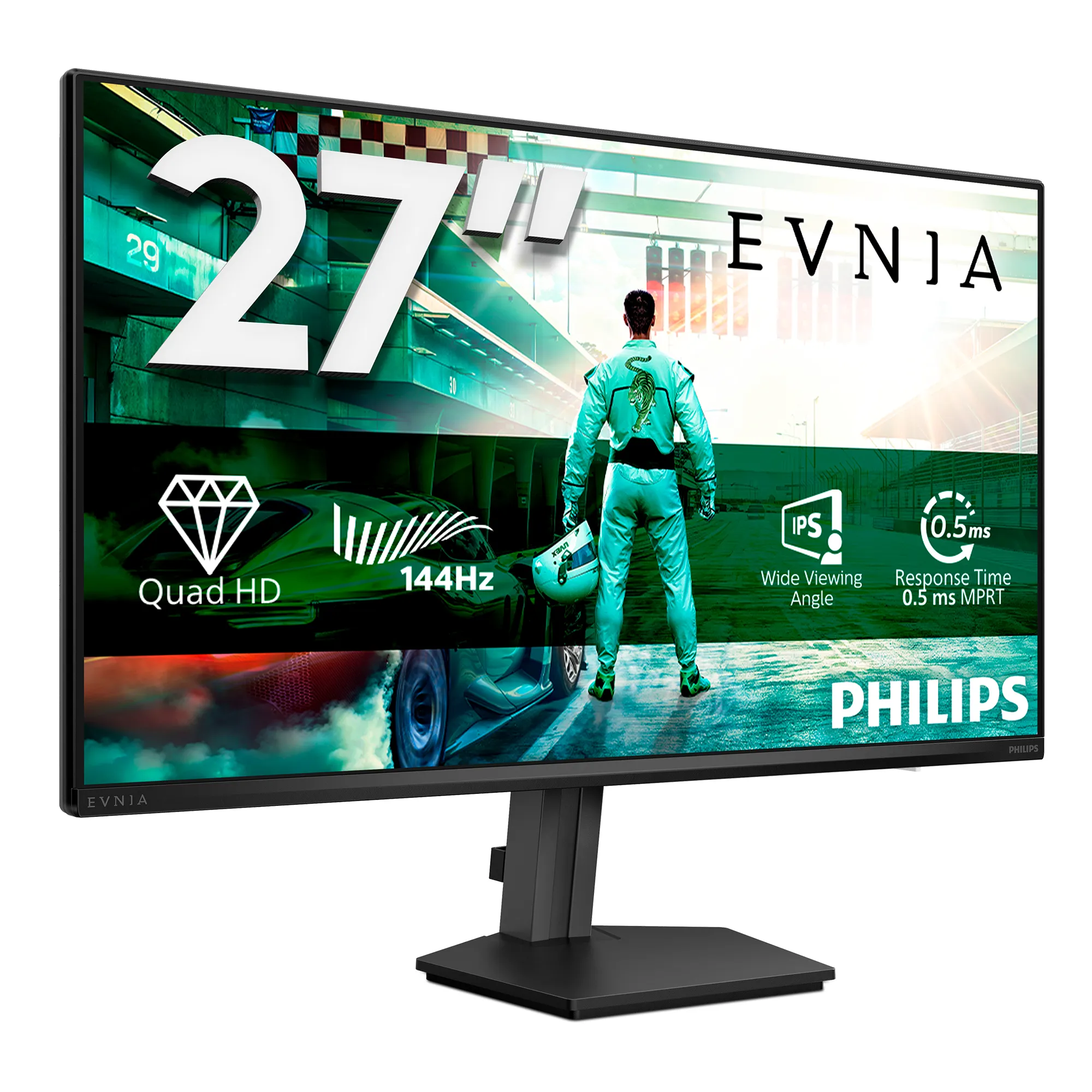 Philips 27M2N3500NF/00 27" Quad HD, IPS, 144Hz, HDR, USB-C hub -pelin&auml;ytt&ouml;