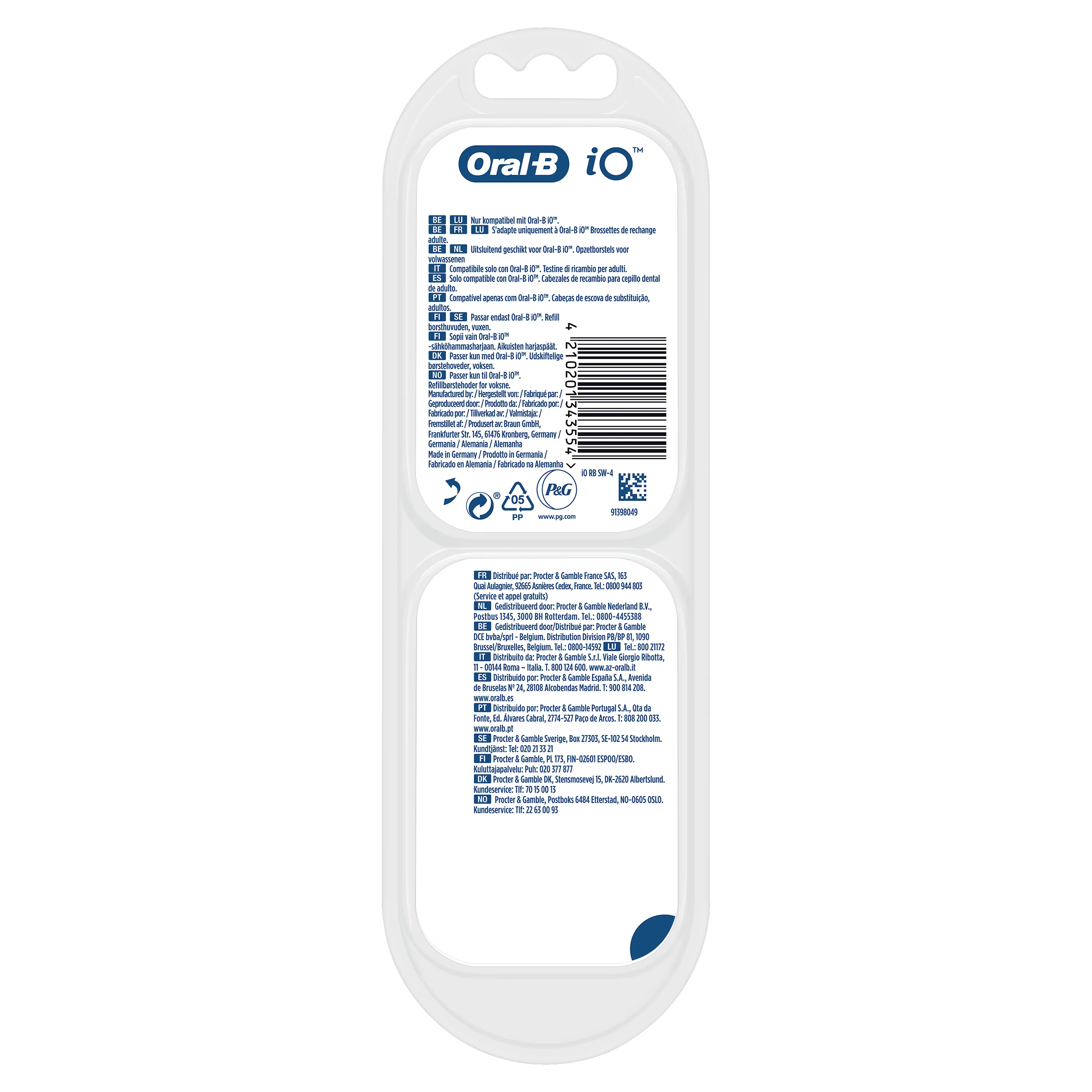 Oral-B iO Gentle Care - brush head, 4pcs