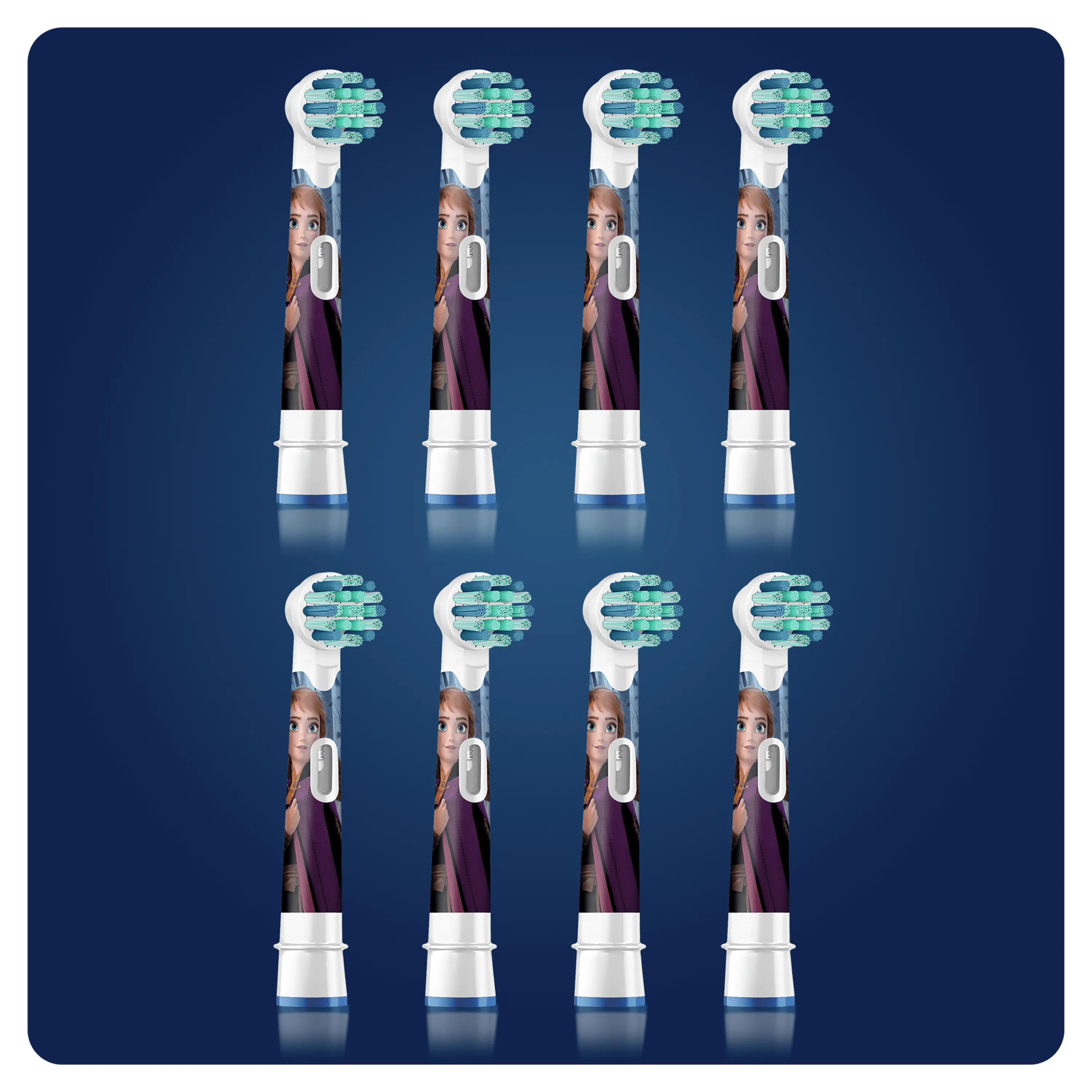 Braun Oral-B Kids Frozen - brush head, 8-pack, white