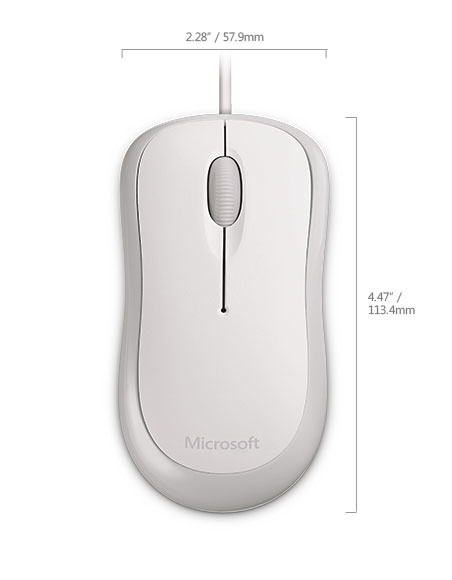 Microsoft Ready Mouse - mouse, White