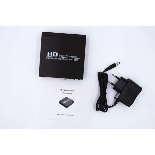 NORTH SCART+HDMI to HDMI HD Converter and Switch Black