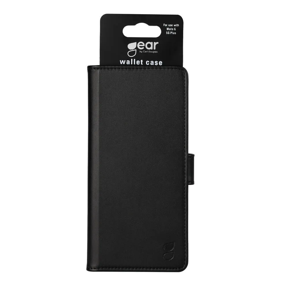 GEAR Wallet, Moto G Plus - pl&aring;nboksfodral, Svart