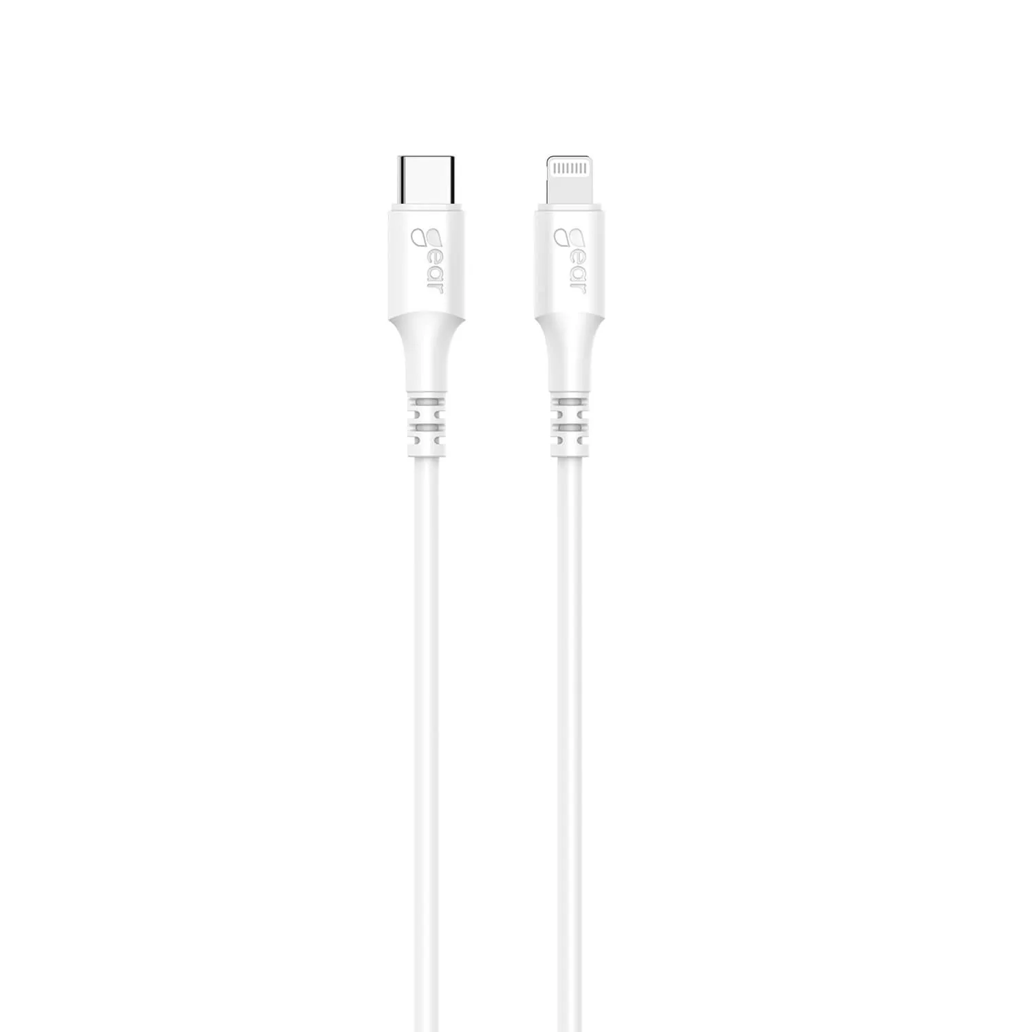 GEAR 665103 USB-C – Lightning -kaapeli, 1 m, valkoinen