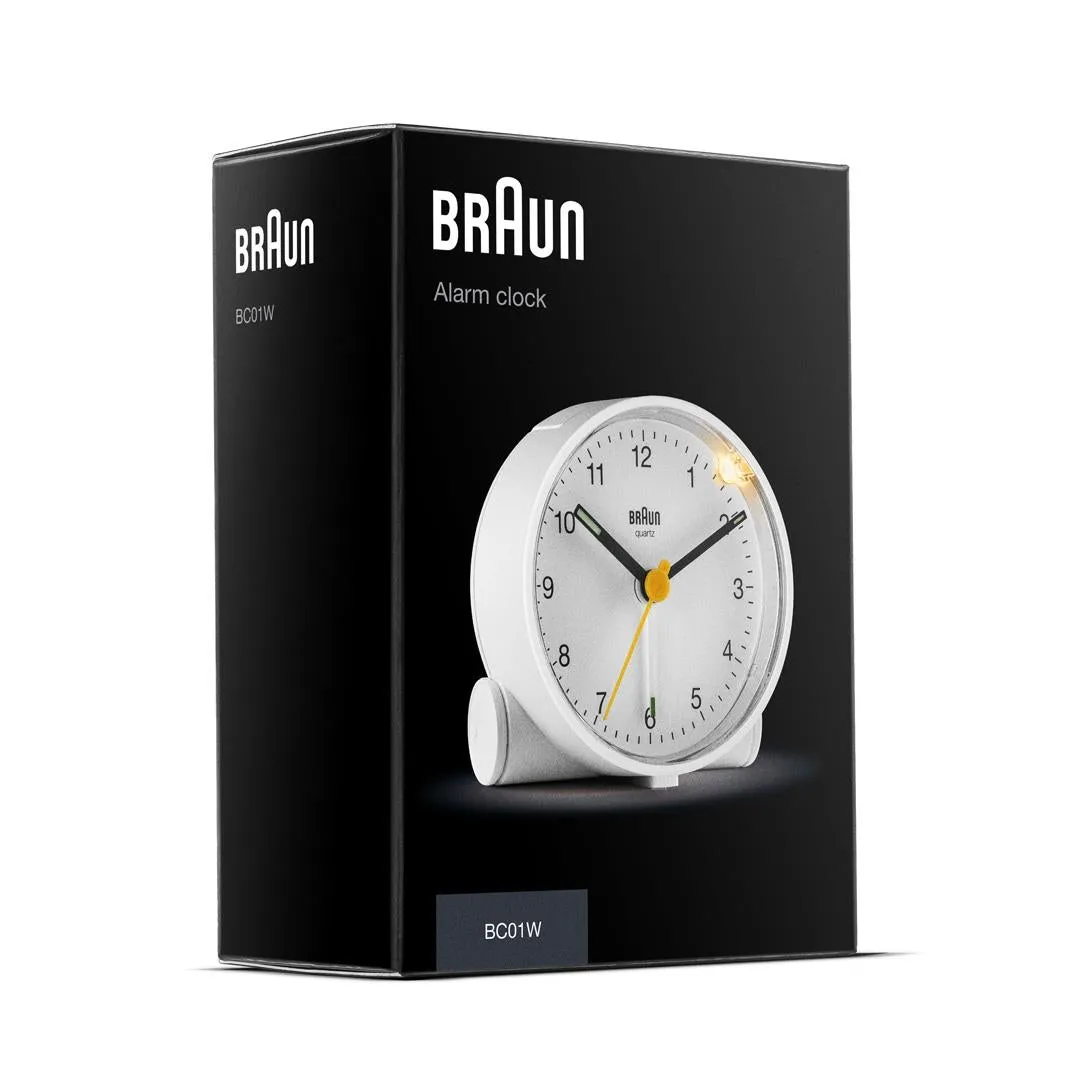 Braun BC 01 W quartz alarm clock white