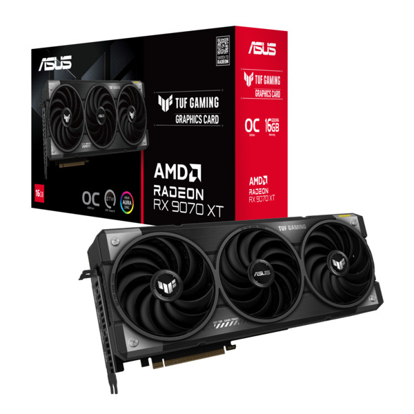 Asus Radeon RX 9070 XT TUF Gaming OC 16 Gt -n&auml;yt&ouml;nohjain