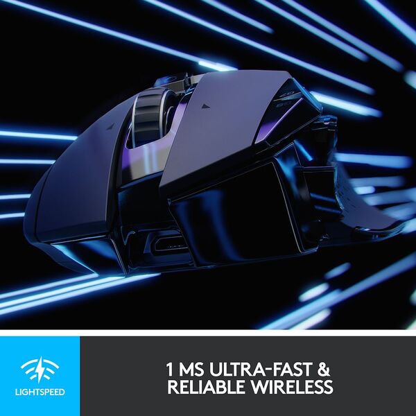 Logitech G502 Lightspeed Wireless -langaton pelihiiri, musta
