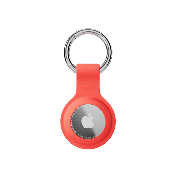 Epico Silicone Full Back Case | AirTag | Red | Robust Metal Ring