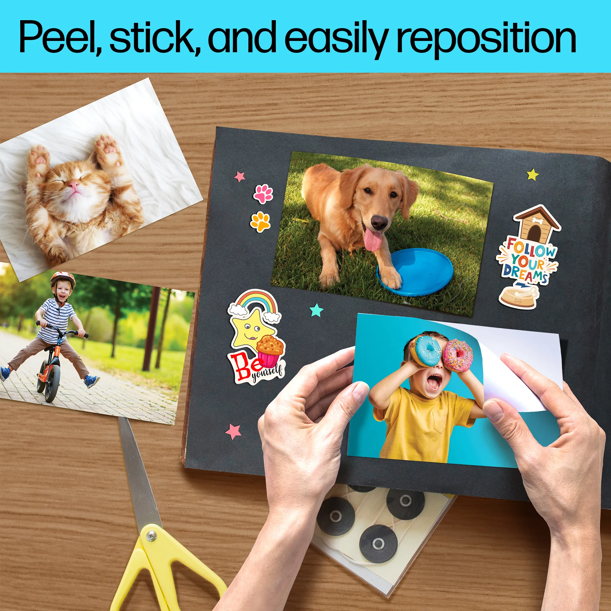 HP Picture Stickers, 10 x 15 cm (101 x 152 mm), 25 sheets