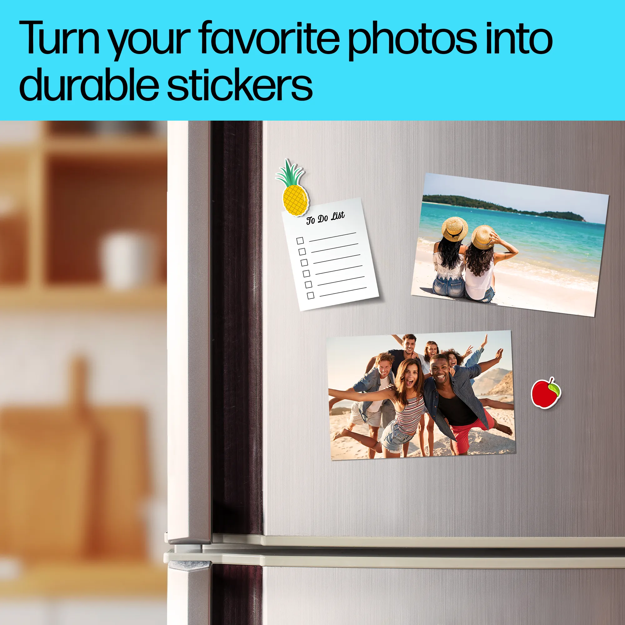 HP Picture Stickers, 10 x 15 cm (101 x 152 mm), 25 sheets