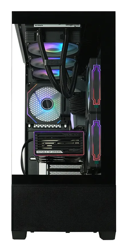 ZALMAN CHRONIX midi-tower chassi med fönster och RGB-belysning, svart