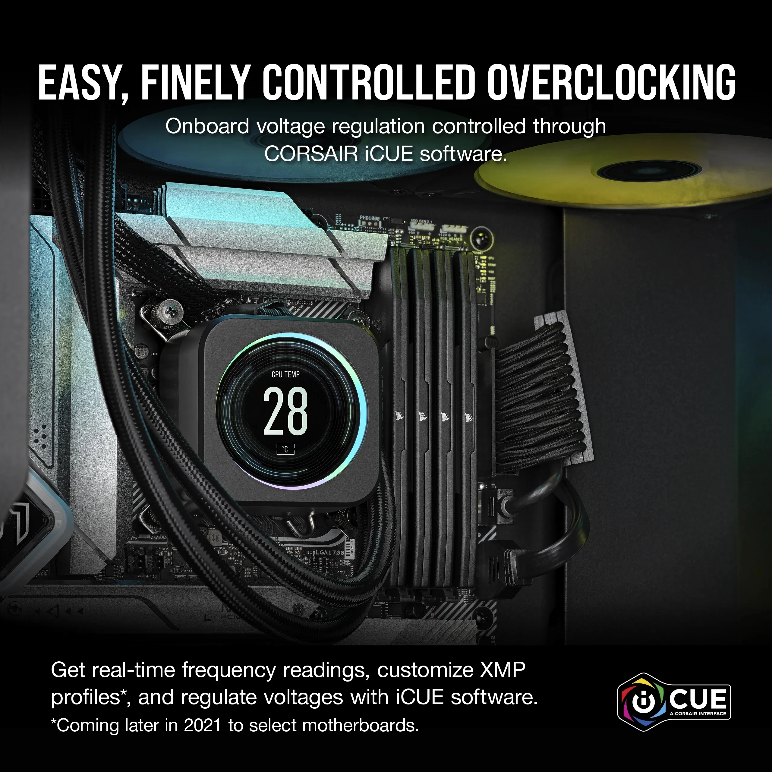Corsair VENGEANCE 96 Gt (4 x 24 Gt) DDR5 6000 MHz, CL30 -muisti (XMP)