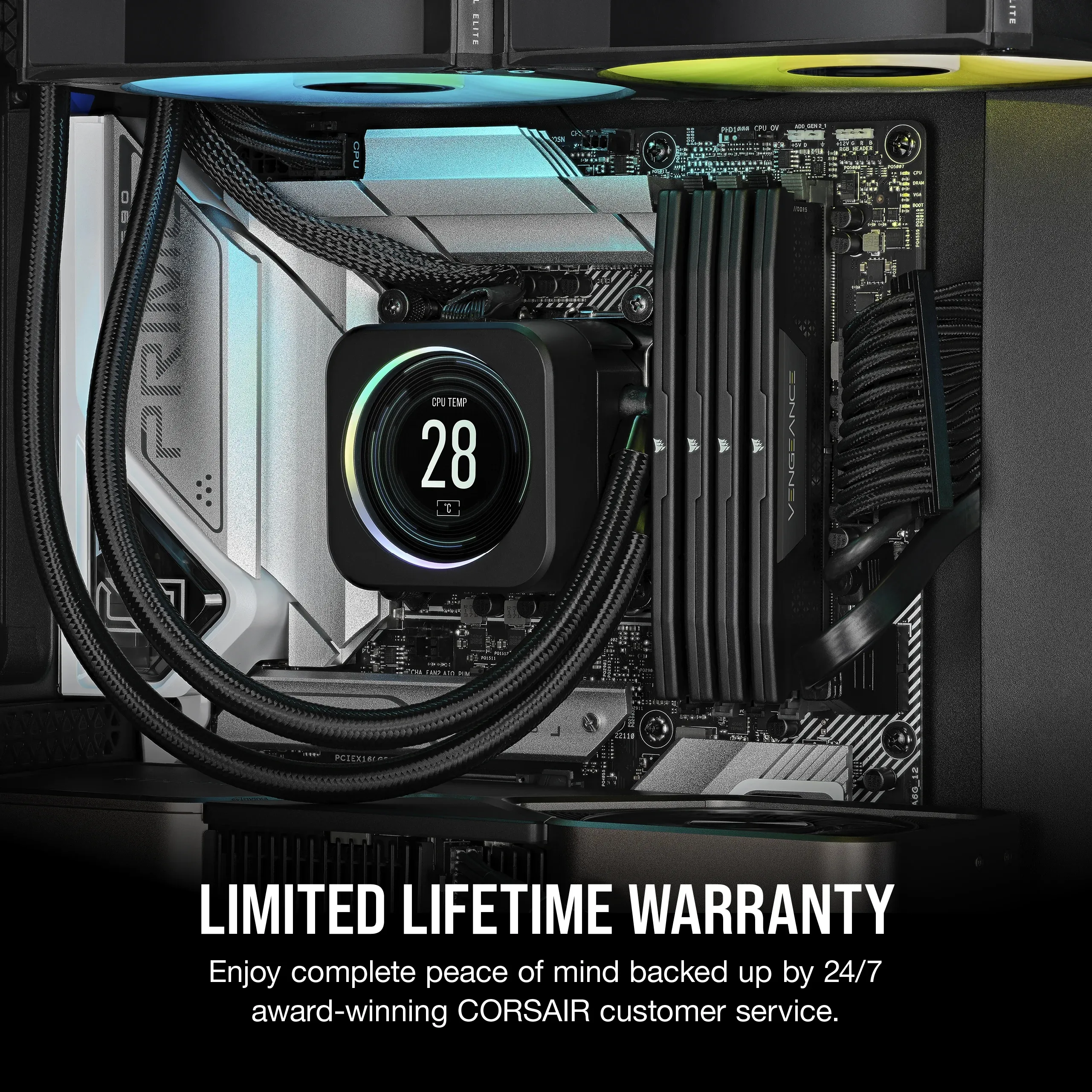 Corsair VENGEANCE 96 Gt (4 x 24 Gt) DDR5 6000 MHz, CL30 -muisti (XMP)