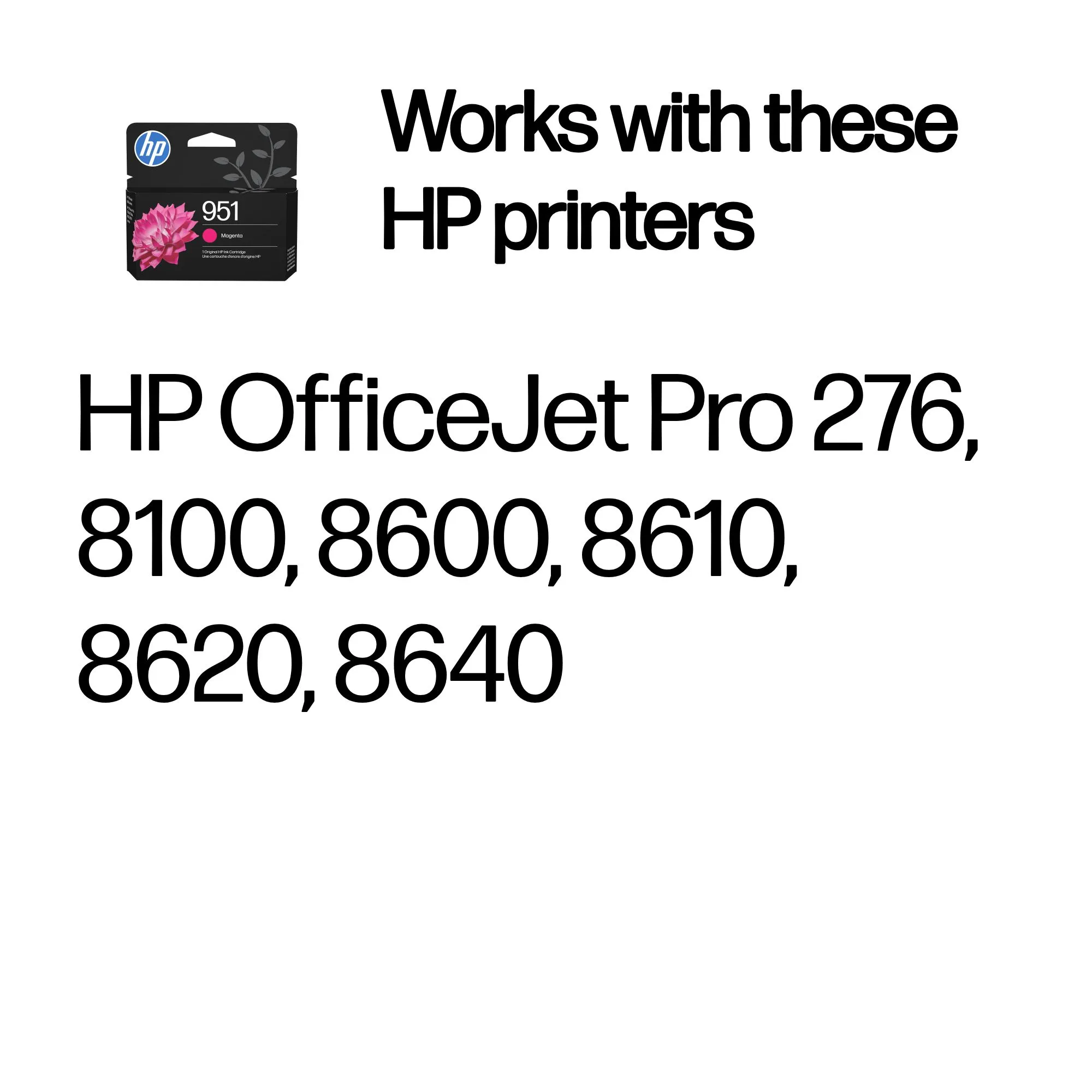 HP 951 -mustekasetti, 8 ml, magenta