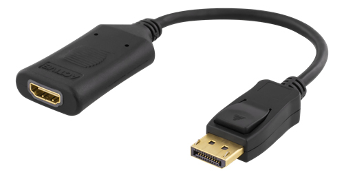Deltaco  HDMI – USB-A - adapter, Black