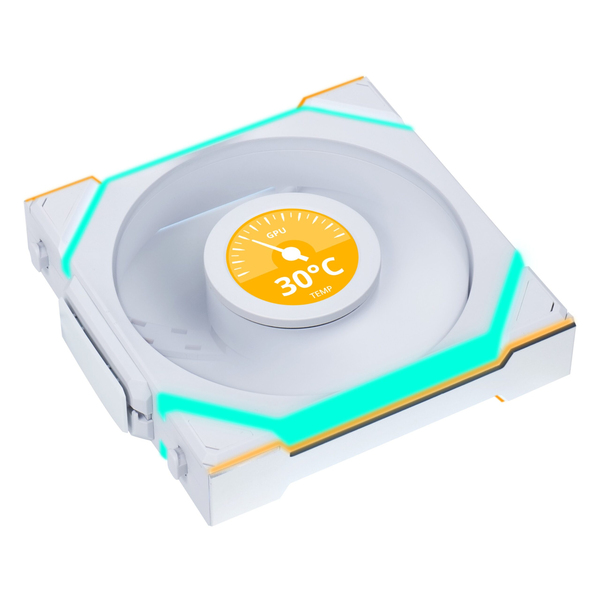 Lian Li UNI FAN SL Wireless LCD, 120mm - case fan, White