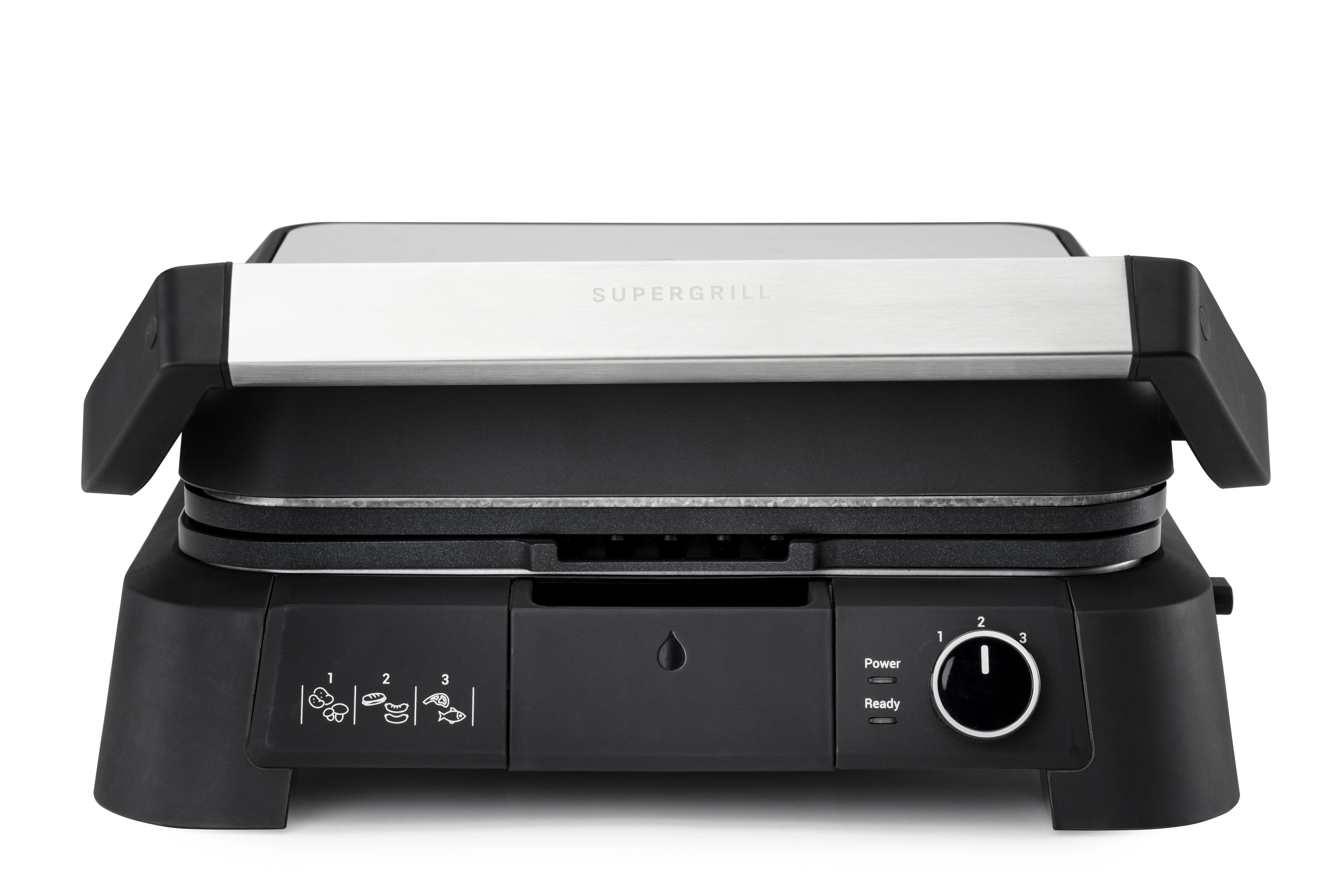 OBH Nordica SuperGrill 3-in-1 Tabletop Contact Grill 2000 W Black/Silver GO510DN0
