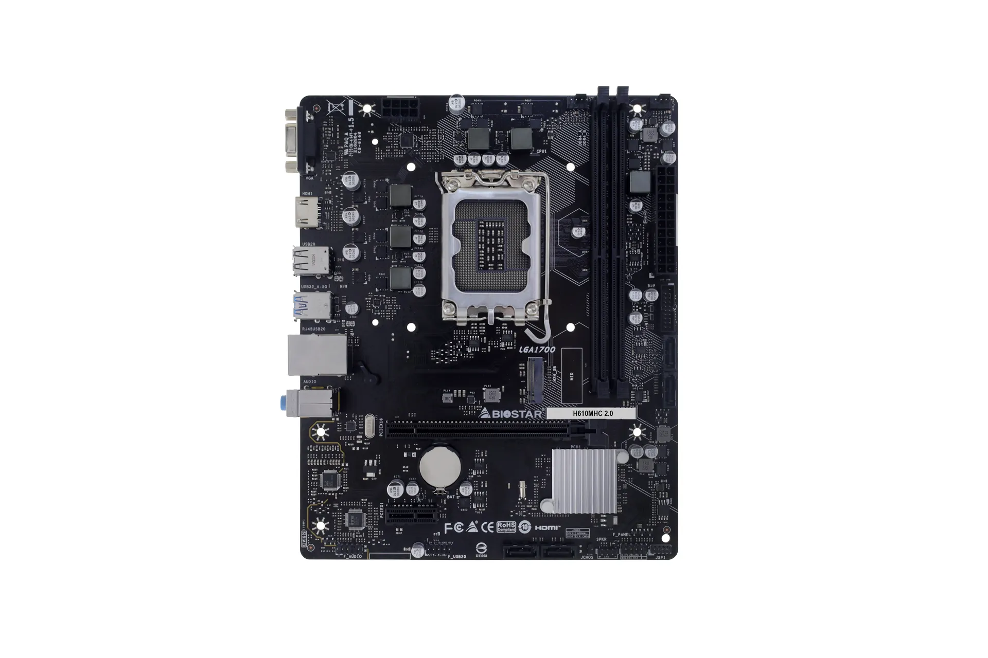 Biostar H610MHC 2.0 LGA1700 mATX -emolevy