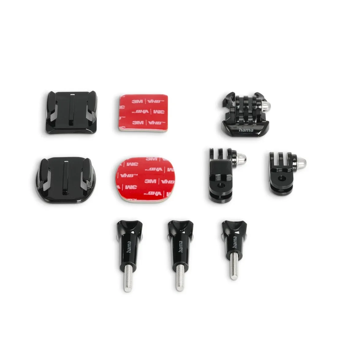 HAMA Helmet Side Mount with Swivel Arm for GoPro-Compatible Action Cameras, Black