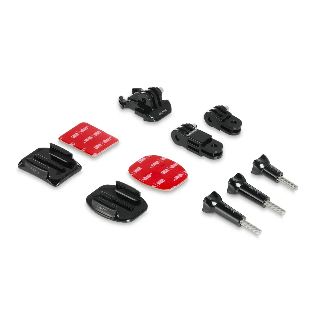 HAMA Helmet Side Mount with Swivel Arm for GoPro-Compatible Action Cameras, Black