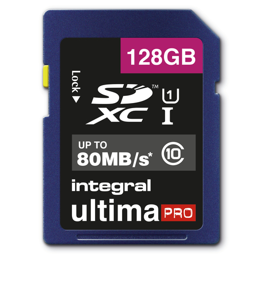 INTERGAL 128GB U1 SD Muistikortti NOPEUS: READ 80MB/s,WRITE 20MB/s