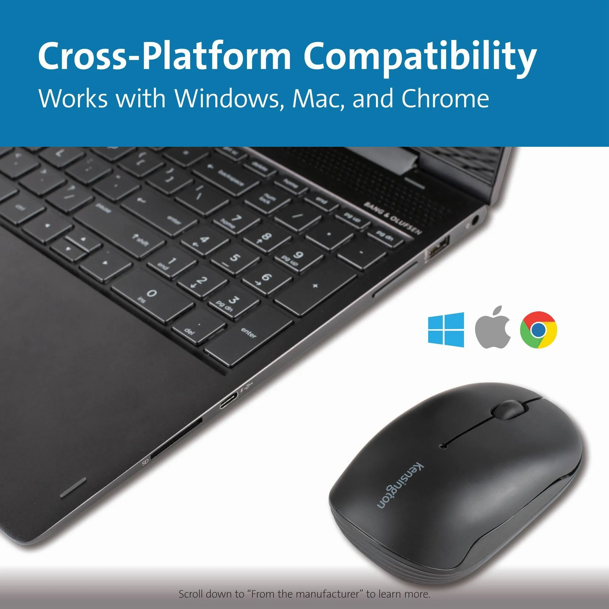 Kensington Pro Fit Compact -langaton hiiri, Musta